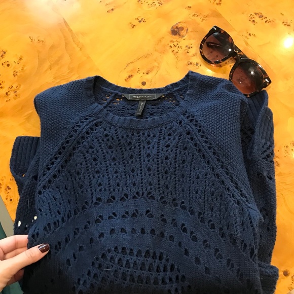 BCBG Maxazria GORGEOUS sweater Navy Size XXS - Picture 6 of 6